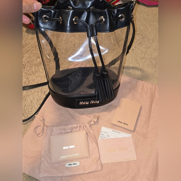 Miu Miu Black Bucket Bag. - Picture 2 of 5